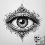 Tattoo sketch mystic eye symbol, tattoo flash… – tattoo sketch (№1760173446_0, 11.10.2025 09:04) — tattoovalue.net