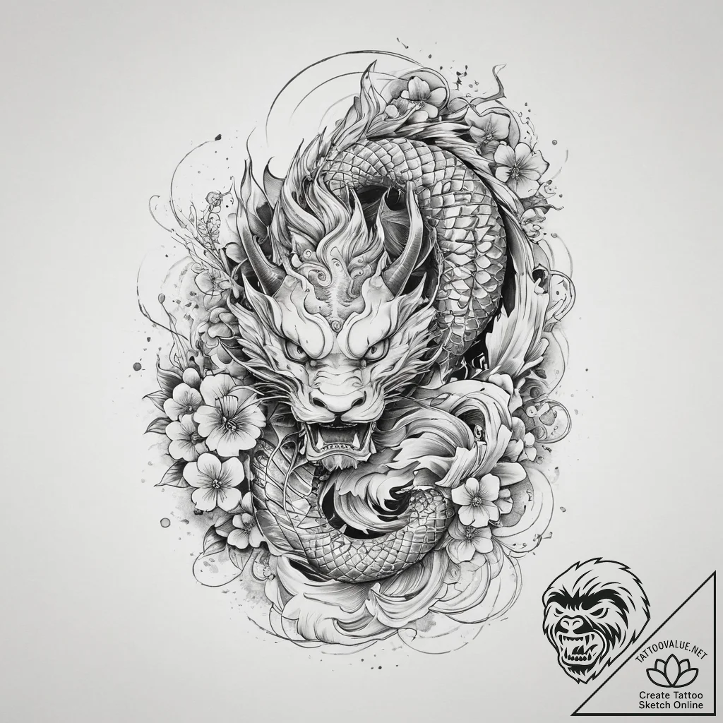 Tattoo sketch cosmic entity, artistic tattoo... - tattoo sketch (№1760174760_0, 11.10.2025 09:26) — tattoovalue.net