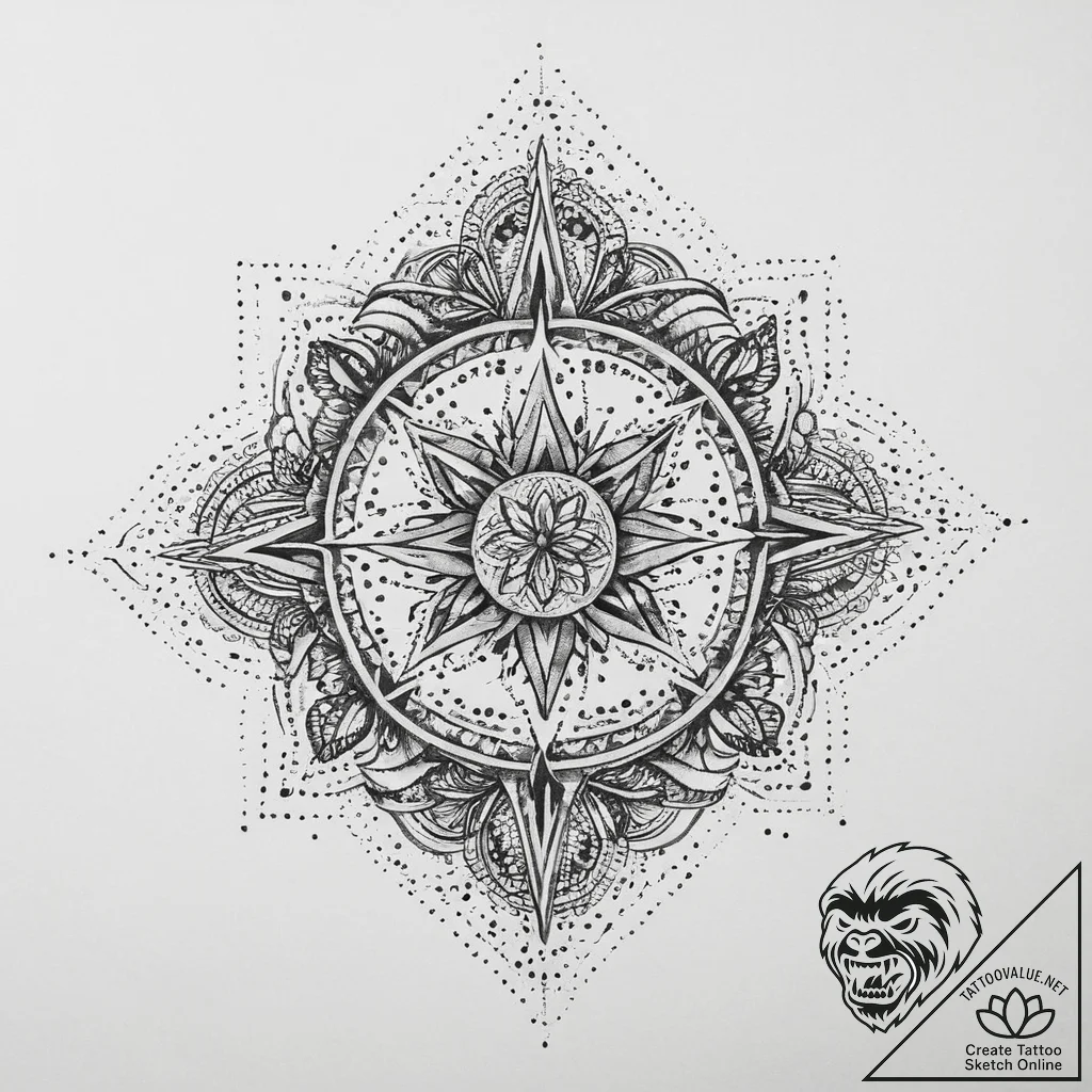 Tattoo sketch a symbolic place, tattoo line a... - tattoo sketch (№1760175193_0, 11.10.2025 09:33) — tattoovalue.net