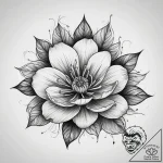 Tattoo sketch абстрактный цветок, concept art… – tattoo sketch (№1760175411_0, 11.10.2025 09:36) — tattoovalue.net