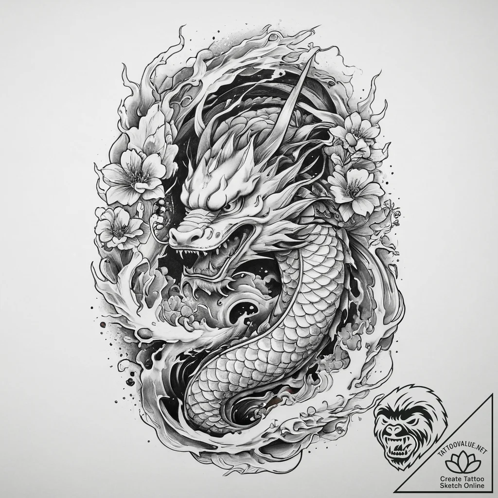 Tattoo sketch cosmic being, concept art for t... - tattoo sketch (№1760176280_0, 11.10.2025 09:51) — tattoovalue.net