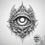 Tattoo sketch cosmic portrayal, concept art f… – tattoo sketch (№1760176497_0, 11.10.2025 09:54) — tattoovalue.net