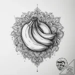Tattoo sketch puns a banana that says “going… – tattoo sketch (№1760176932_0, 11.10.2025 10:02) — tattoovalue.net