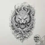 Tattoo sketch lie, concept art for tattoo, ir… – tattoo sketch (№1760177364_0, 11.10.2025 10:09) — tattoovalue.net