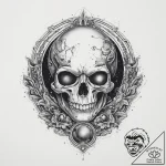 Tattoo sketch pluto, tattoo line art, on a cl… – tattoo sketch (№1760178230_0, 11.10.2025 10:23) — tattoovalue.net