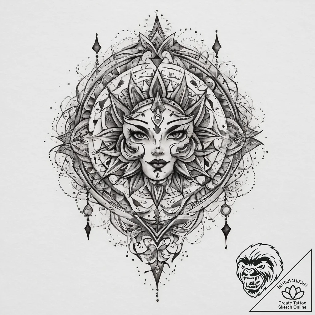 Tattoo sketch a symbolic concept, tattoo draw... - tattoo sketch (№1760178462_0, 11.10.2025 10:27) — tattoovalue.net