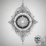 Tattoo sketch cosmic identity, tattoo line ar… – tattoo sketch (№1760181721_0, 11.10.2025 11:22) — tattoovalue.net