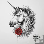 Tattoo sketch unicorn tattoo, concept art for… – tattoo sketch (№1760185188_0, 11.10.2025 12:19) — tattoovalue.net
