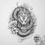 Tattoo sketch a magical creature, concept art… – tattoo sketch (№1760186499_0, 11.10.2025 12:41) — tattoovalue.net