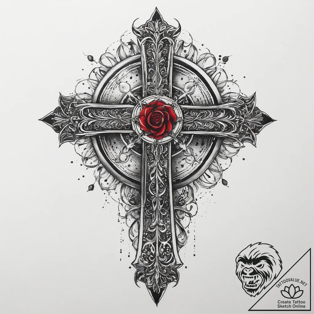 Tattoo sketch mystical past, ink illustration... - tattoo sketch (№1760187155_0, 11.10.2025 12:52) — tattoovalue.net