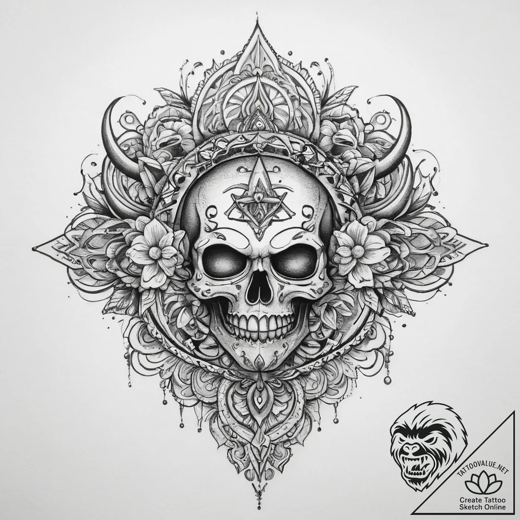 Tattoo sketch blessed narrative, artistic tat... - tattoo sketch (№1760187804_0, 11.10.2025 13:03) — tattoovalue.net