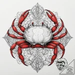 Tattoo sketch ghost crab, ink illustration fo… – tattoo sketch (№1760188021_0, 11.10.2025 13:07) — tattoovalue.net