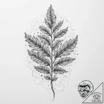 Tattoo sketch cilantro, concept art for tatto… – tattoo sketch (№1760188884_0, 11.10.2025 13:21) — tattoovalue.net