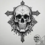 Tattoo sketch скелет, concept art for tattoo,… – tattoo sketch (№1760190832_0, 11.10.2025 13:53) — tattoovalue.net