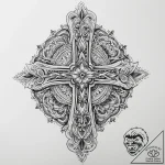 Tattoo sketch traditional dress with a symbol… – tattoo sketch (№1760191927_0, 11.10.2025 14:12) — tattoovalue.net