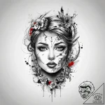 Tattoo sketch metal, ink illustration for tat… – tattoo sketch (№1760192359_0, 11.10.2025 14:19) — tattoovalue.net