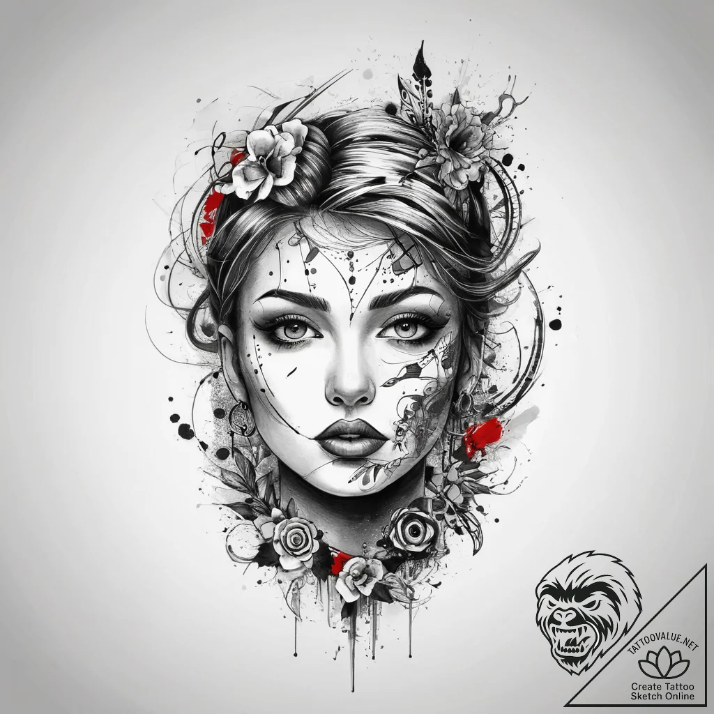 Tattoo sketch metal, ink illustration for tat... - tattoo sketch (№1760192359_0, 11.10.2025 14:19) — tattoovalue.net