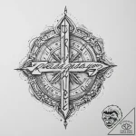 Tattoo sketch kyrie eleison lettering, concep… – tattoo sketch (№1760194089_0, 11.10.2025 14:48) — tattoovalue.net
