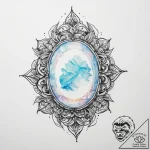 Tattoo sketch opal – tattoo sketch (№1760194522_0, 11.10.2025 14:55) — tattoovalue.net