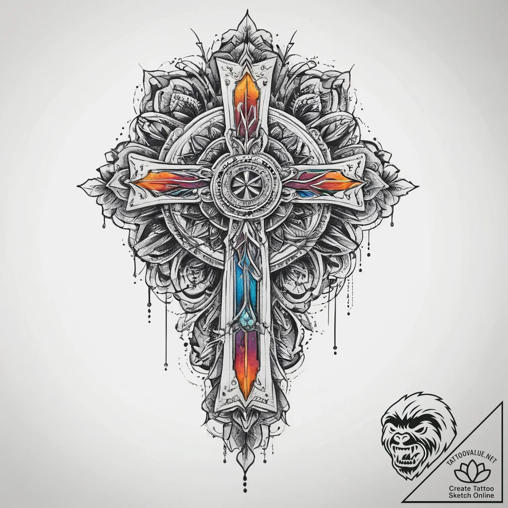 Tattoo sketch replica, concept art for tattoo... - tattoo sketch (№1760194953_0, 11.10.2025 15:02) — tattoovalue.net