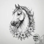 Tattoo sketch jarilo, the god of spring, with… – tattoo sketch (№1760195618_0, 11.10.2025 15:13) — tattoovalue.net