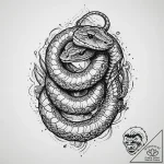 Tattoo sketch rattlesnake, artistic tattoo sk… – tattoo sketch (№1760196051_0, 11.10.2025 15:20) — tattoovalue.net