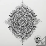Tattoo sketch узор из точек, ink illustration… – tattoo sketch (№1760198662_0, 11.10.2025 16:04) — tattoovalue.net