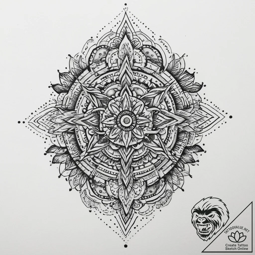 Tattoo sketch узор из точек, ink illustration... - tattoo sketch (№1760198662_0, 11.10.2025 16:04) — tattoovalue.net