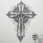 Tattoo sketch divine presence, concept art fo… – tattoo sketch (№1760199758_0, 11.10.2025 16:22) — tattoovalue.net