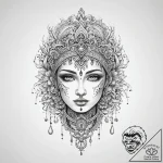 Tattoo sketch slavic embroidery pattern with… – tattoo sketch (№1760199974_0, 11.10.2025 16:26) — tattoovalue.net