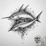 Tattoo sketch swordfish, ink illustration for… – tattoo sketch (№1760200407_0, 11.10.2025 16:33) — tattoovalue.net