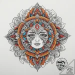 Tattoo sketch spiritual character, tattoo dra… – tattoo sketch (№1760200839_0, 11.10.2025 16:40) — tattoovalue.net