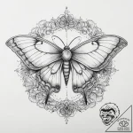 Tattoo sketch luna moth, tattoo flash sheet d… – tattoo sketch (№1760202576_0, 11.10.2025 17:09) — tattoovalue.net