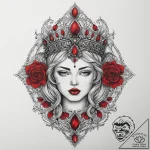 Tattoo sketch throne, tattoo line art, black… – tattoo sketch (№1760202793_0, 11.10.2025 17:13) — tattoovalue.net