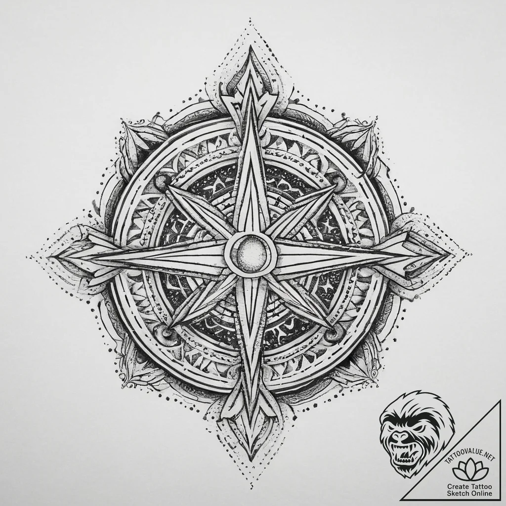 Tattoo sketch cosmic lore, artistic tattoo sk... - tattoo sketch (№1760203009_0, 11.10.2025 17:16) — tattoovalue.net