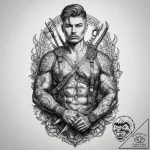 Tattoo sketch soldier with a scissors, tattoo… – tattoo sketch (№1760204738_0, 11.10.2025 17:45) — tattoovalue.net
