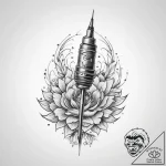 Tattoo sketch needle – tattoo sketch (№1760207769_0, 11.10.2025 18:36) — tattoovalue.net