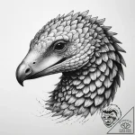 Tattoo sketch pangolin, tattoo line art, blac… – tattoo sketch (№1760208200_0, 11.10.2025 18:43) — tattoovalue.net