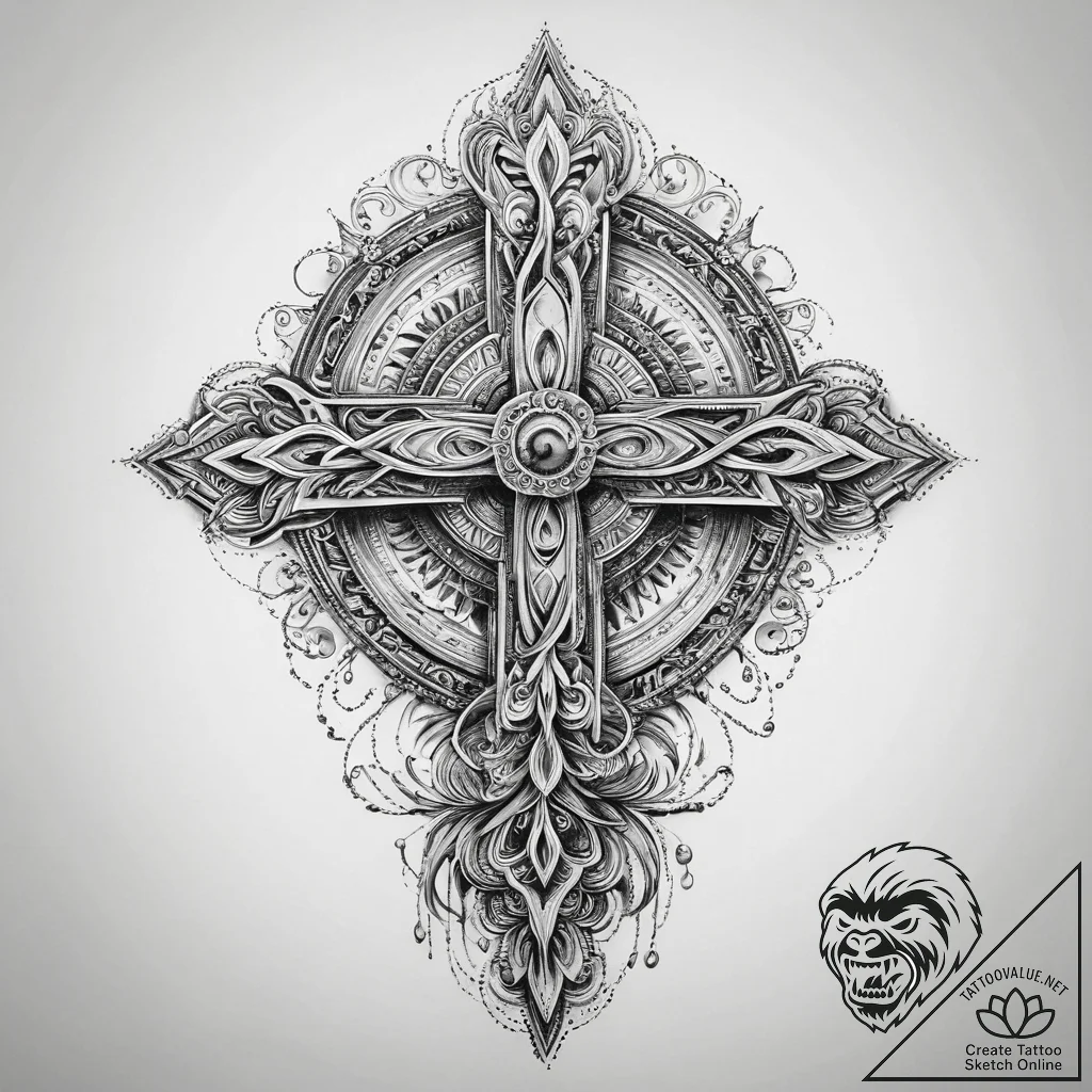 Tattoo sketch cosmic ghost, tattoo sketch des... - tattoo sketch (№1760208416_0, 11.10.2025 18:46) — tattoovalue.net