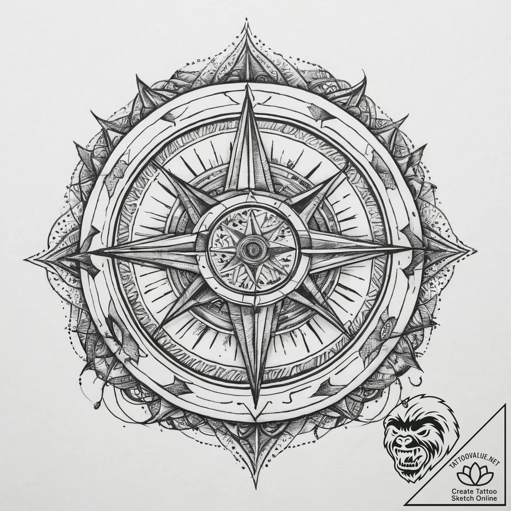 Tattoo sketch cosmic essence, concept art for... - tattoo sketch (№1760209287_0, 11.10.2025 19:01) — tattoovalue.net