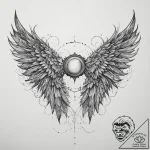 Tattoo sketch gothic крылья, ink illustration… – tattoo sketch (№1760209505_0, 11.10.2025 19:05) — tattoovalue.net