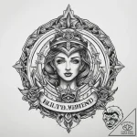 Tattoo sketch blessed portrayal, tattoo line… – tattoo sketch (№1760210369_0, 11.10.2025 19:19) — tattoovalue.net