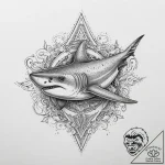 Tattoo sketch angel shark, ink illustration f… – tattoo sketch (№1760212313_0, 11.10.2025 19:51) — tattoovalue.net