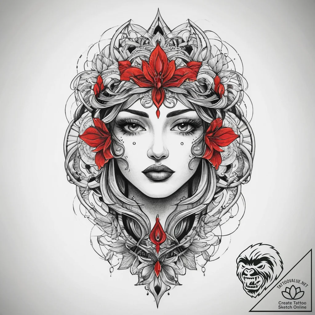 Tattoo sketch abstract композиция, concept ar... - tattoo sketch (№1760213832_0, 11.10.2025 20:17) — tattoovalue.net