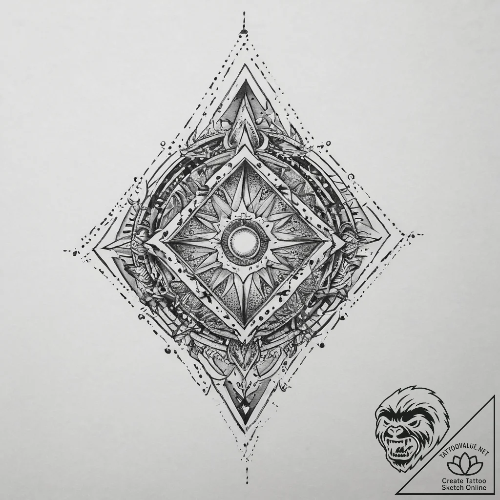 Tattoo sketch cosmic dimension, concept art f... - tattoo sketch (№1760214264_0, 11.10.2025 20:24) — tattoovalue.net