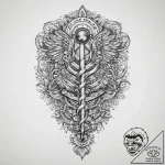 Tattoo sketch paramedic stethoscope, concept… – tattoo sketch (№1760215560_0, 11.10.2025 20:46) — tattoovalue.net