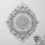 Tattoo sketch cosmic spring, concept art for… – tattoo sketch (№1760216423_0, 11.10.2025 21:00) — tattoovalue.net