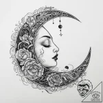 Tattoo sketch moon tattoo, tattoo sketch desi… – tattoo sketch (№1760217070_0, 11.10.2025 21:11) — tattoovalue.net