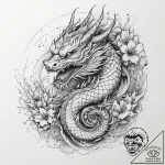 Tattoo sketch cosmic self, concept art for ta… – tattoo sketch (№1760222071_0, 11.10.2025 22:34) — tattoovalue.net