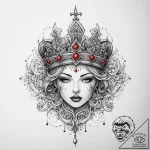 Tattoo sketch hoodie with a crown, tattoo ske… – tattoo sketch (№1760224240_0, 11.10.2025 23:10) — tattoovalue.net